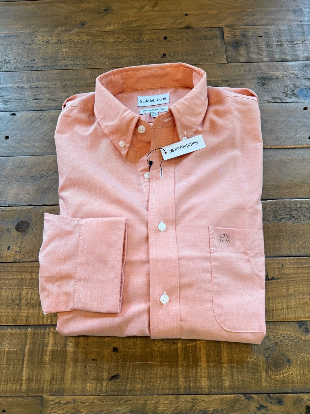 Saddlebred Men's Button-Down Shirt - size 17.5 NWT (2XL)